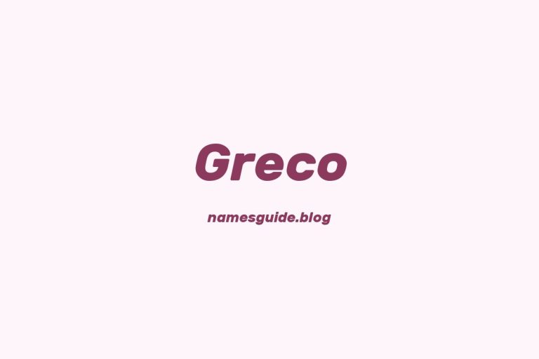 Origin and Meaning of Last Name Greco