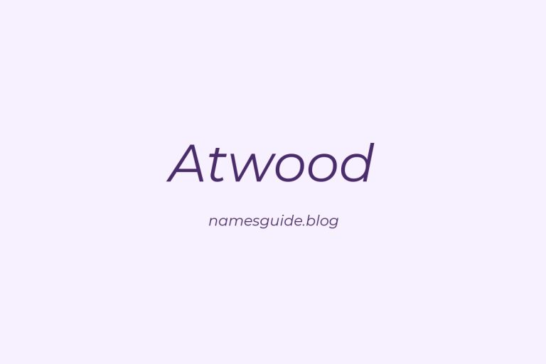 Origin and Meaning of Last Name Atwood