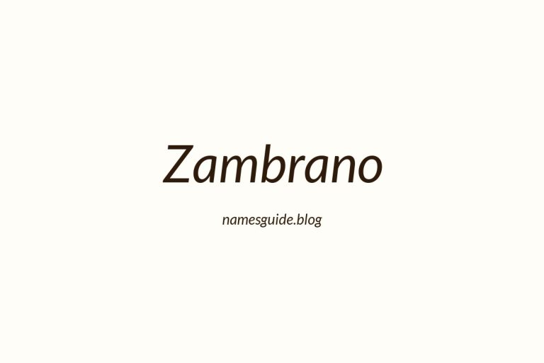 Origin and Meaning of Last Name Zambrano