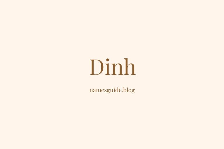 Origin and Meaning of Last Name Dinh