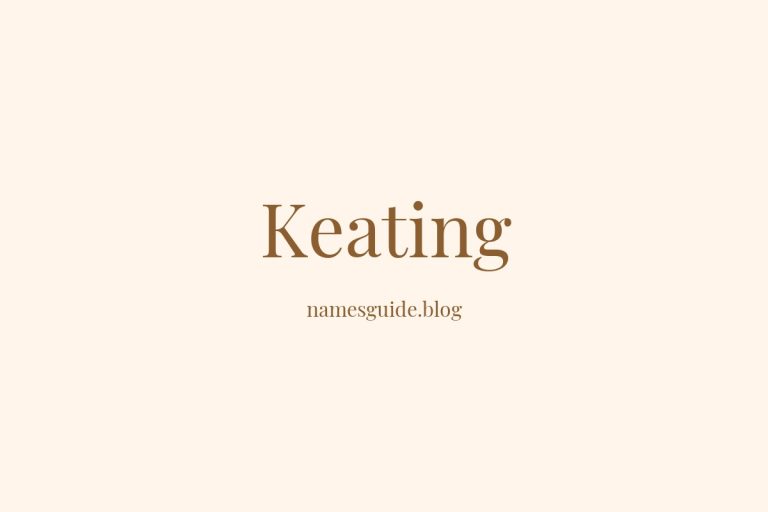 Origin and Meaning of Last Name Keating