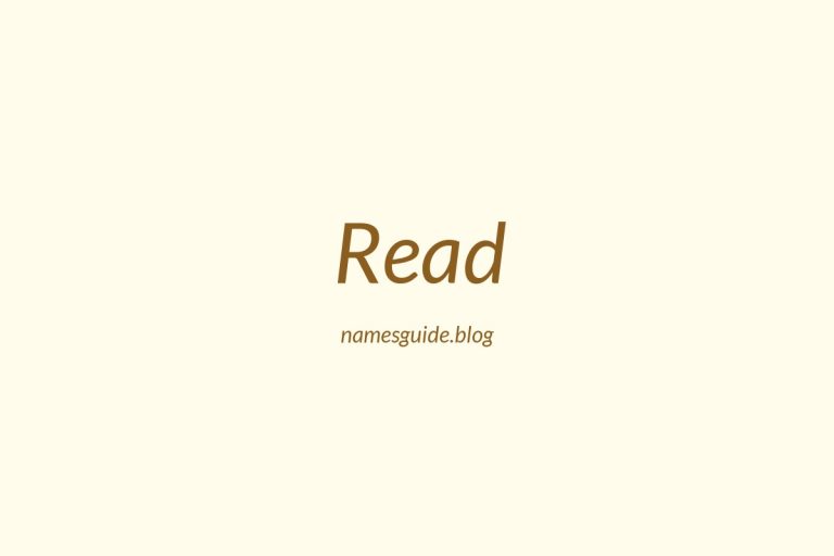 Origin and Meaning of Last Name Read