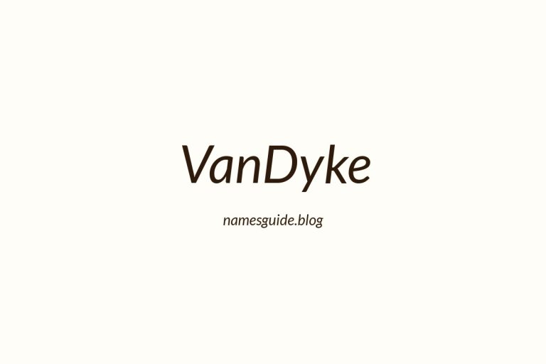 Origin and Meaning of Last Name VanDyke