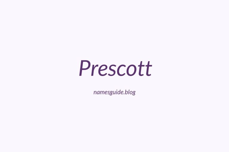 Origin and Meaning of Last Name Prescott