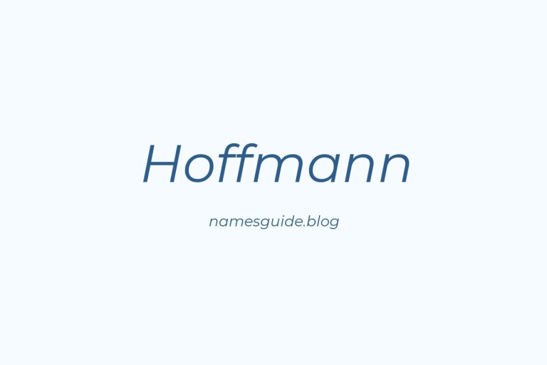 Origin and Meaning of Last Name Hoffmann