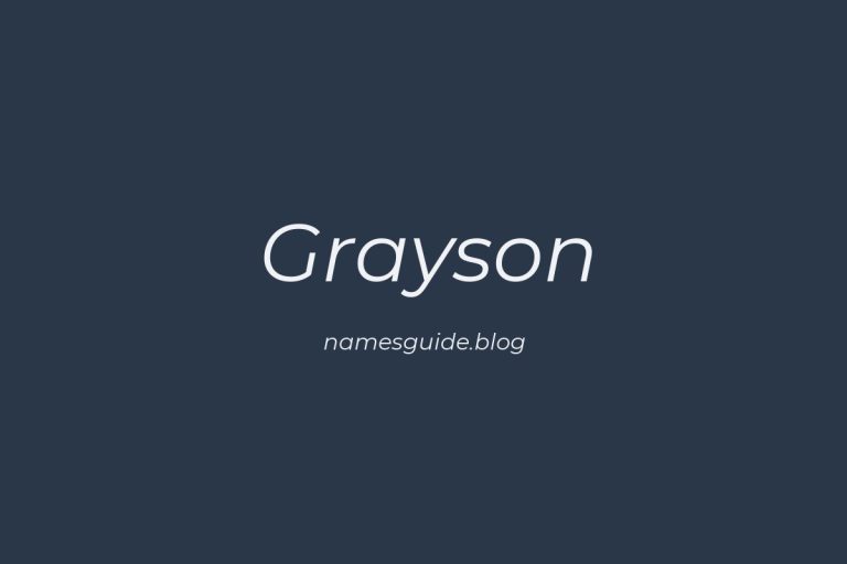 Origin and Meaning of Last Name Grayson