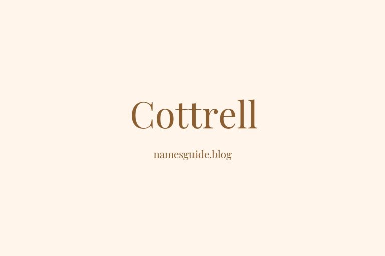 Origin and Meaning of Last Name Cottrell