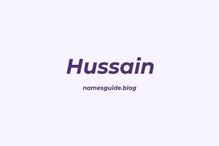 Origin and Meaning of Last Name Hussain