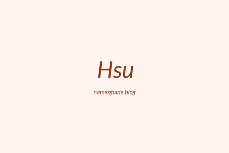 Origin and Meaning of Last Name Hsu
