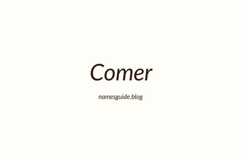 Origin and Meaning of Last Name Comer