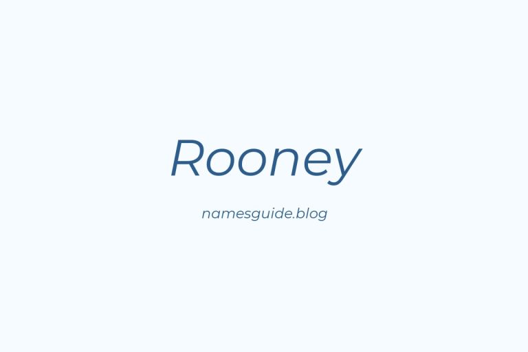 Origin and Meaning of Last Name Rooney