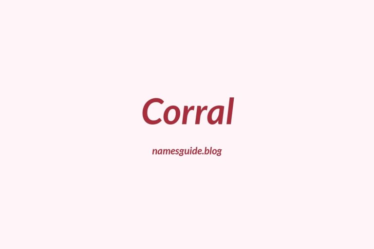 Origin and Meaning of Last Name Corral