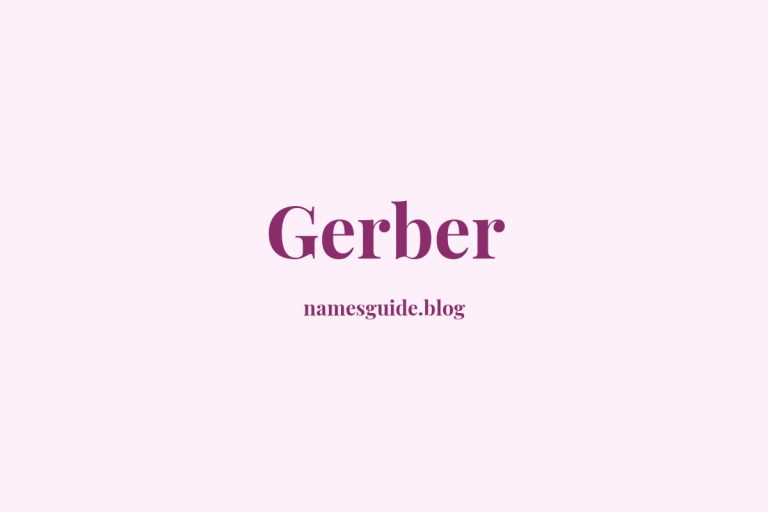Origin and Meaning of Last Name Gerber