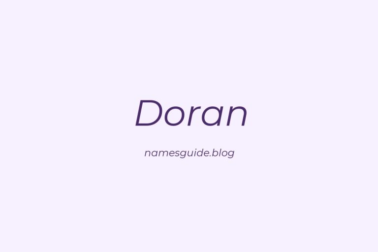Origin and Meaning of Last Name Doran