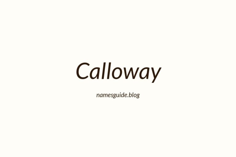 Origin and Meaning of Last Name Calloway
