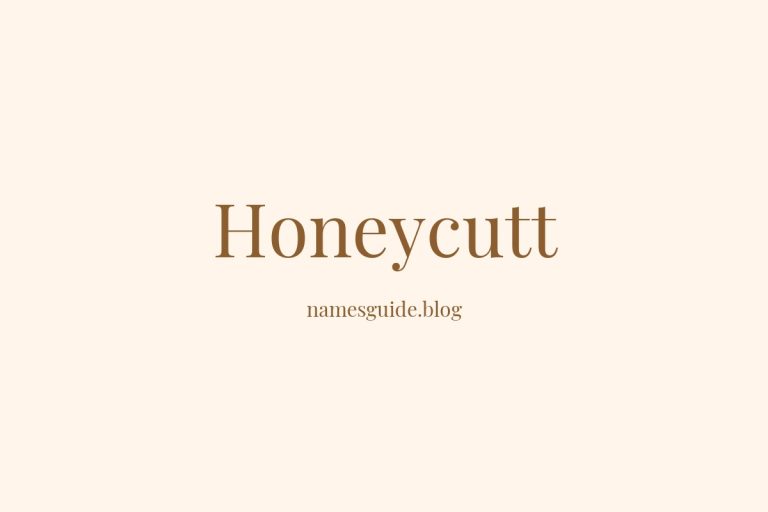 Origin and Meaning of Last Name Honeycutt