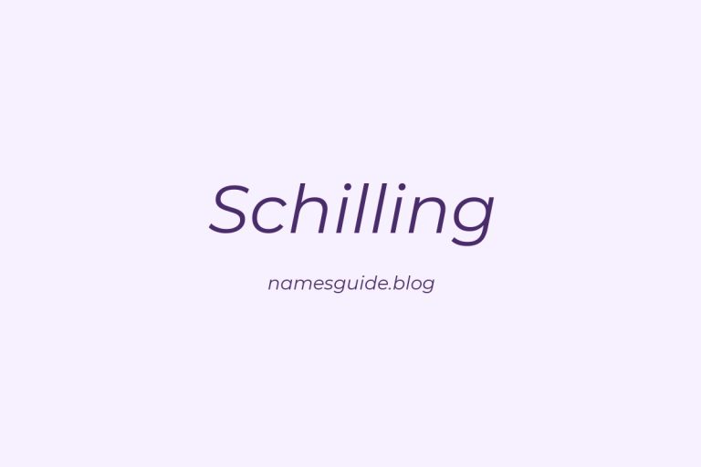 Origin and Meaning of Last Name Schilling