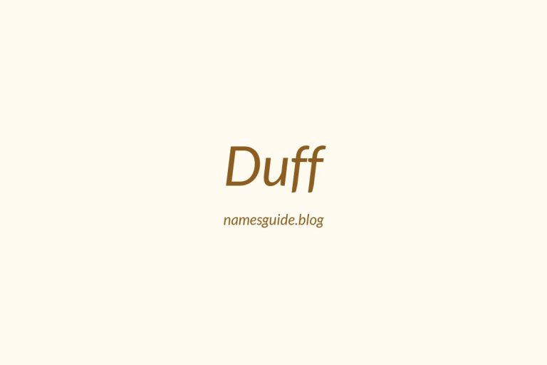 Origin and Meaning of Last Name Duff