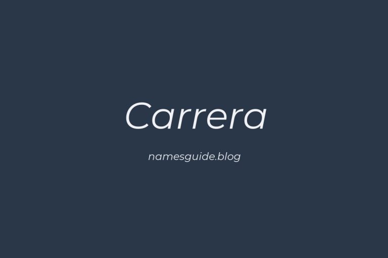 Origin and Meaning of Last Name Carrera