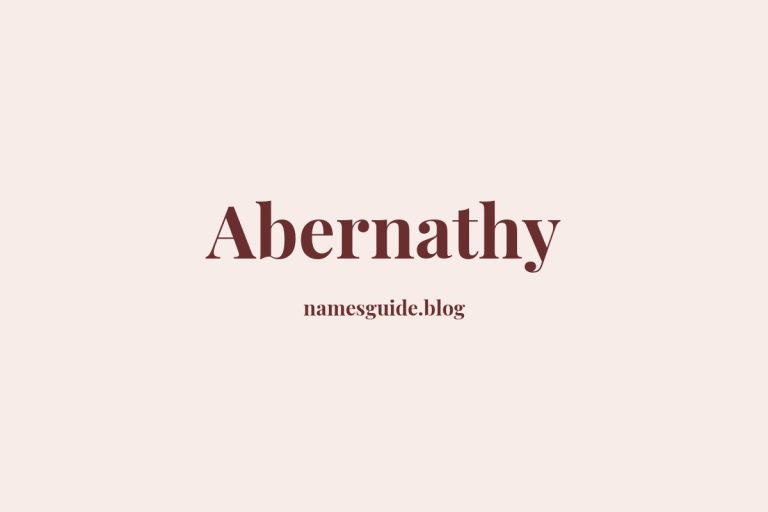 Origin and Meaning of Last Name Abernathy