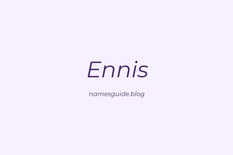 Origin and Meaning of Last Name Ennis