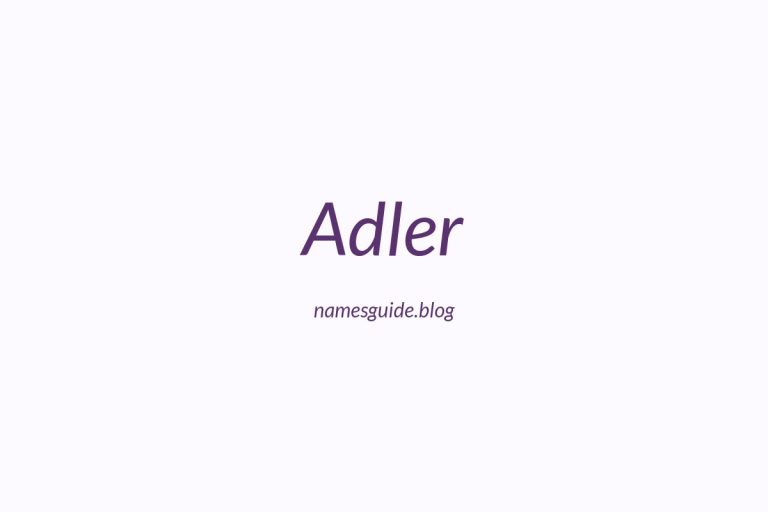 Origin and Meaning of Last Name Adler