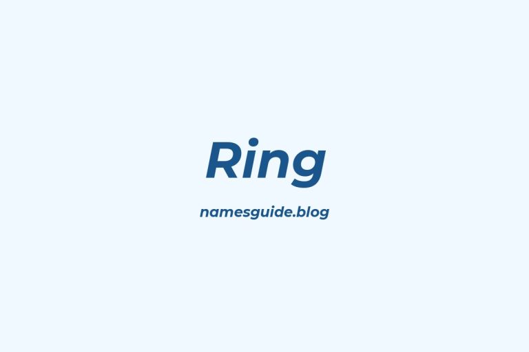 Origin and Meaning of Last Name Ring