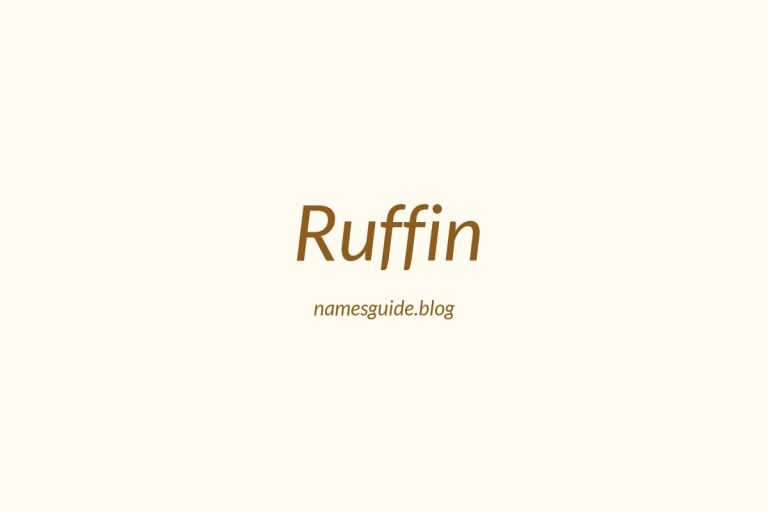 Origin and Meaning of Last Name Ruffin