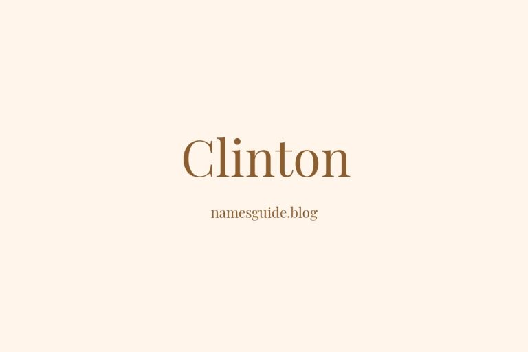 Origin and Meaning of Last Name Clinton