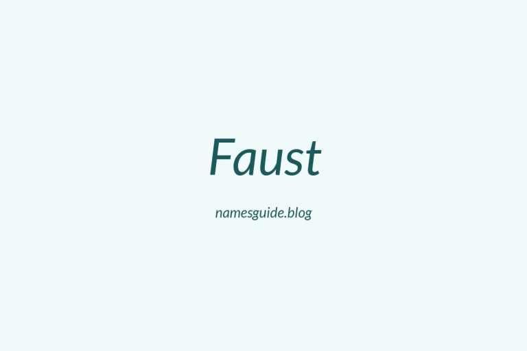 Origin and Meaning of Last Name Faust