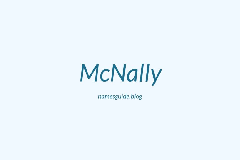 Origin and Meaning of Last Name McNally