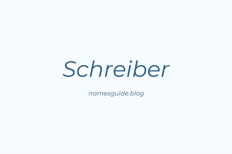 Origin and Meaning of Last Name Schreiber