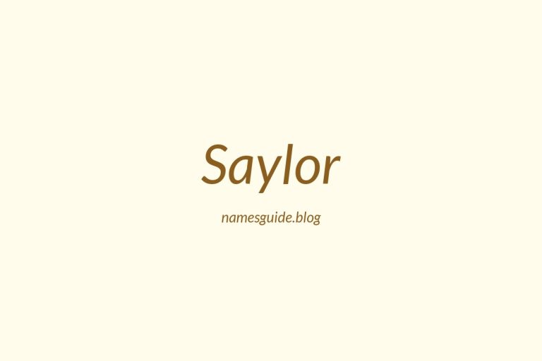 Origin and Meaning of Last Name Saylor