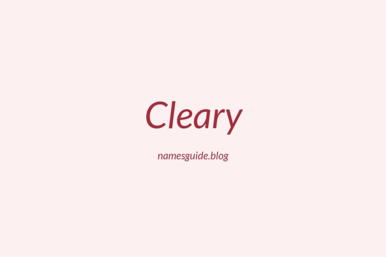 Origin and Meaning of Last Name Cleary