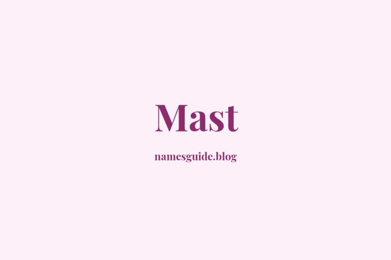 Origin and Meaning of Last Name Mast