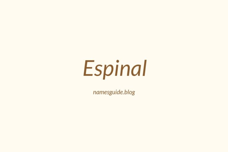 Origin and Meaning of Last Name Espinal