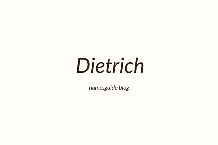 Origin and Meaning of Last Name Dietrich