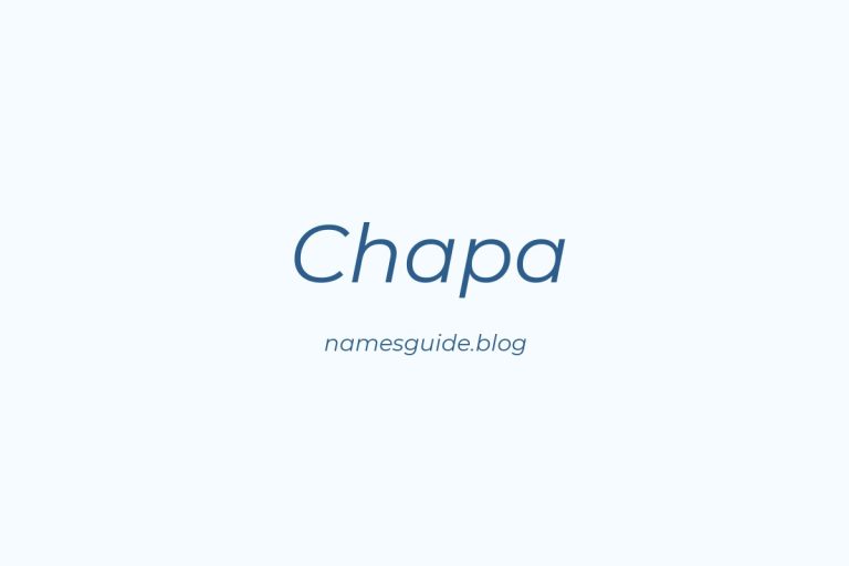 Origin and Meaning of Last Name Chapa