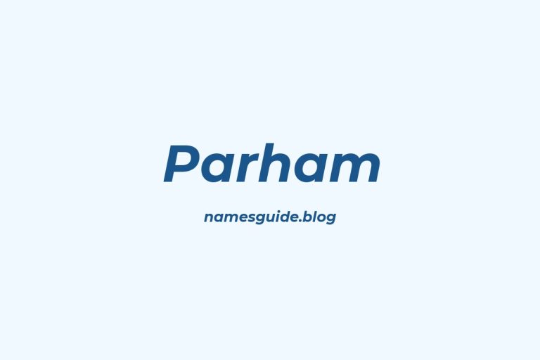 Origin and Meaning of Last Name Parham