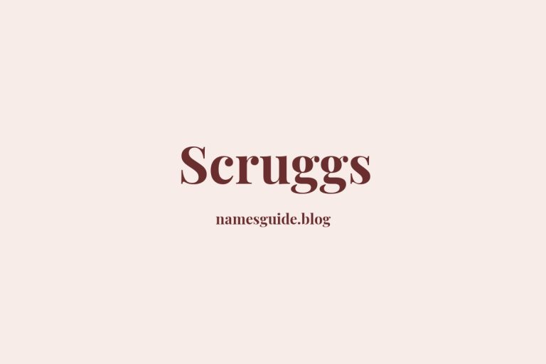 Origin and Meaning of Last Name Scruggs