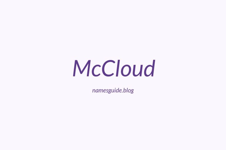 Origin and Meaning of Last Name McCloud