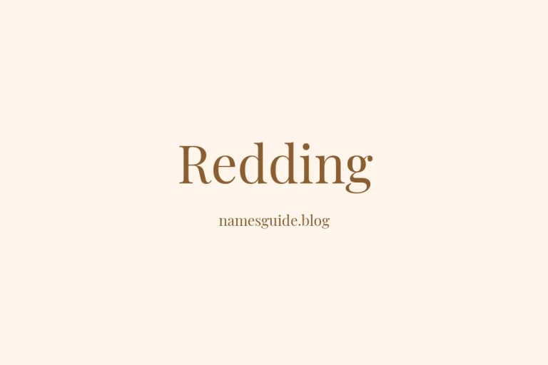 Origin and Meaning of Last Name Redding