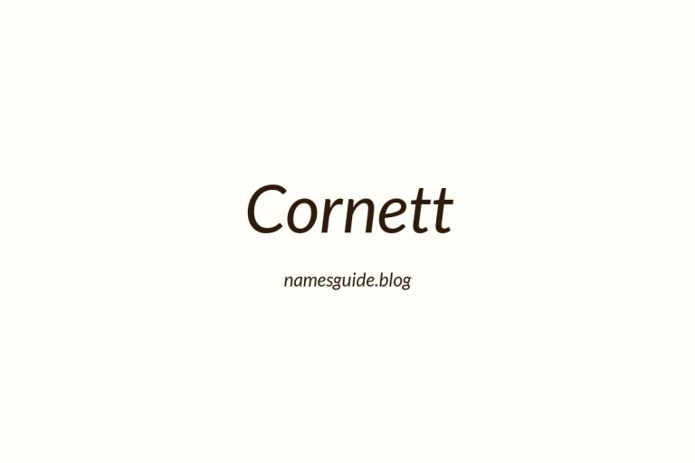 Origin and Meaning of Last Name Cornett