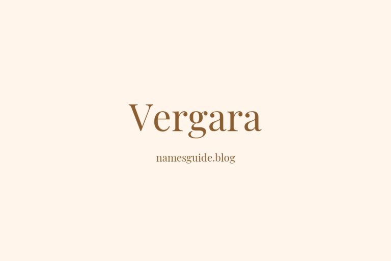 Origin and Meaning of Last Name Vergara