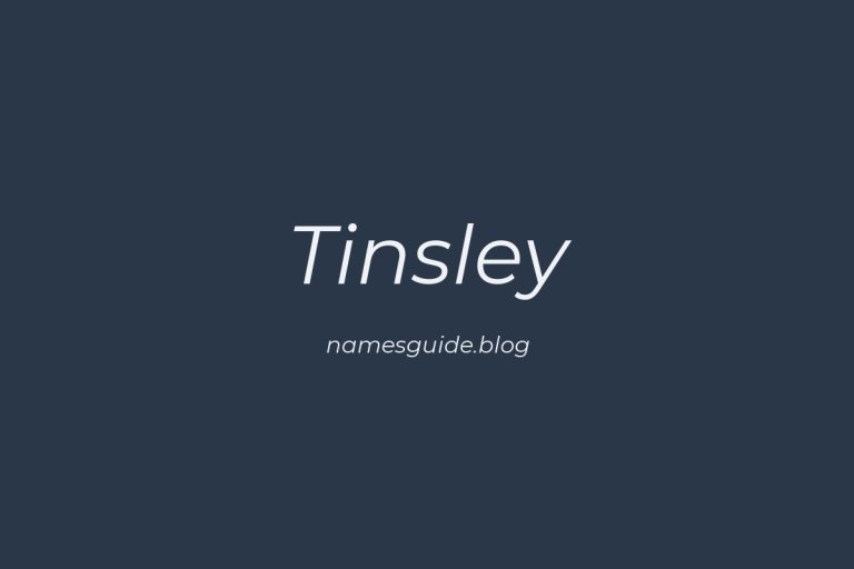 Origin and Meaning of Last Name Tinsley