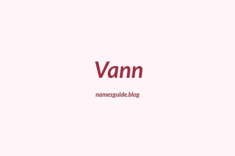 Origin and Meaning of Last Name Vann