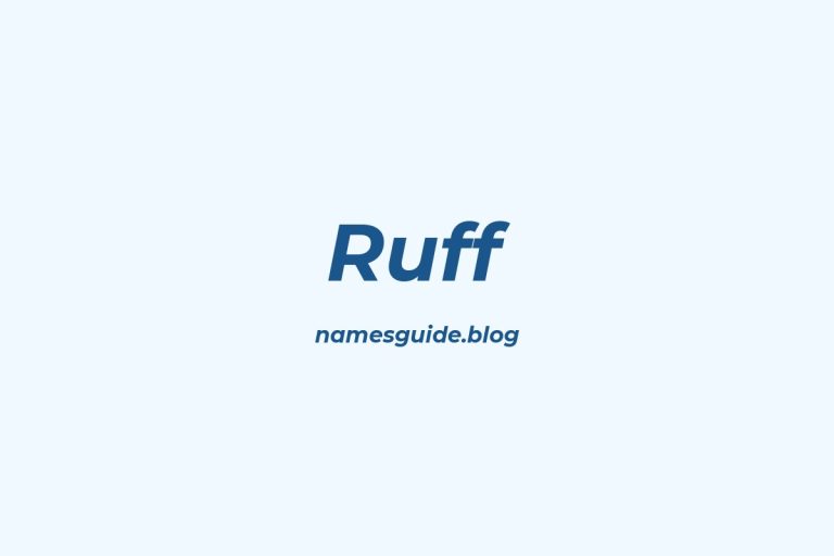 Origin and Meaning of Last Name Ruff