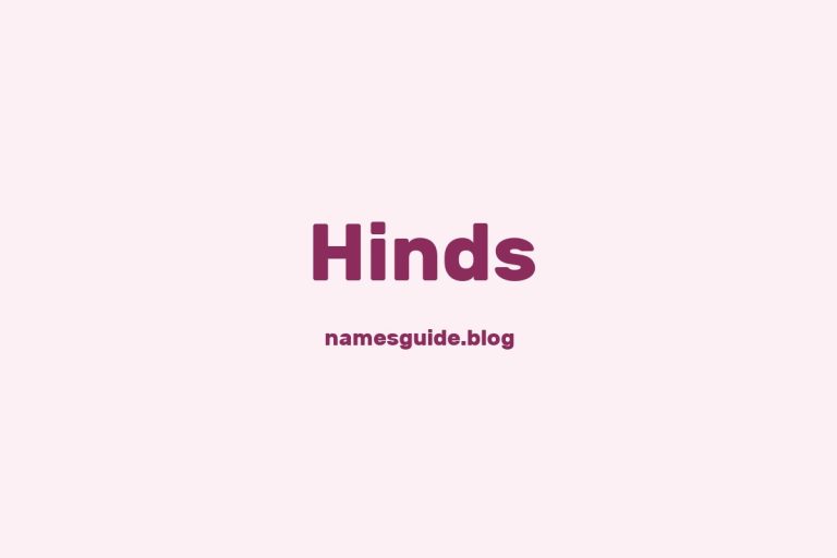 Origin and Meaning of Last Name Hinds