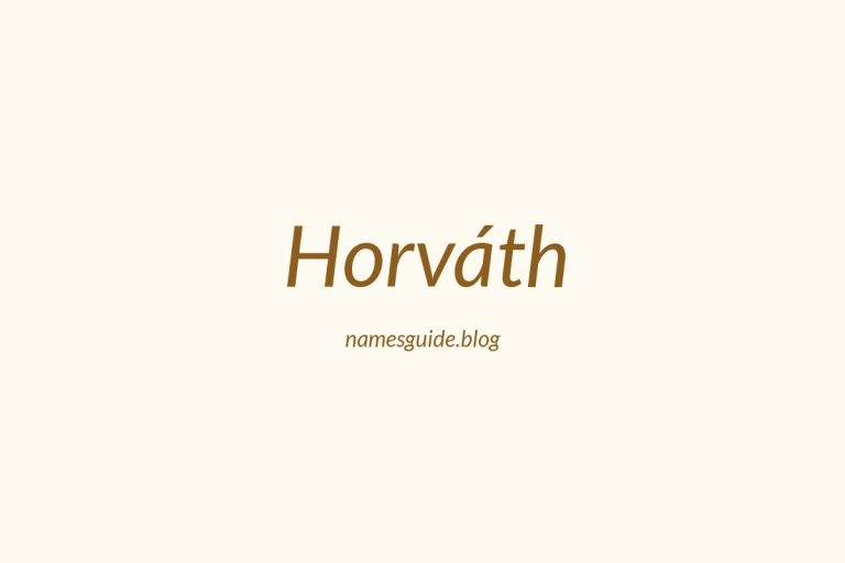 Origin and Meaning of Last Name Horváth