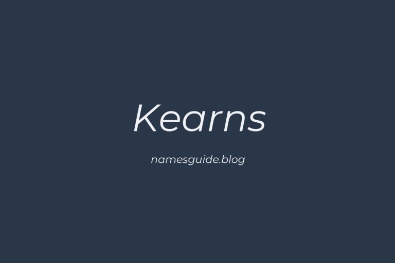 Origin and Meaning of Last Name Kearns